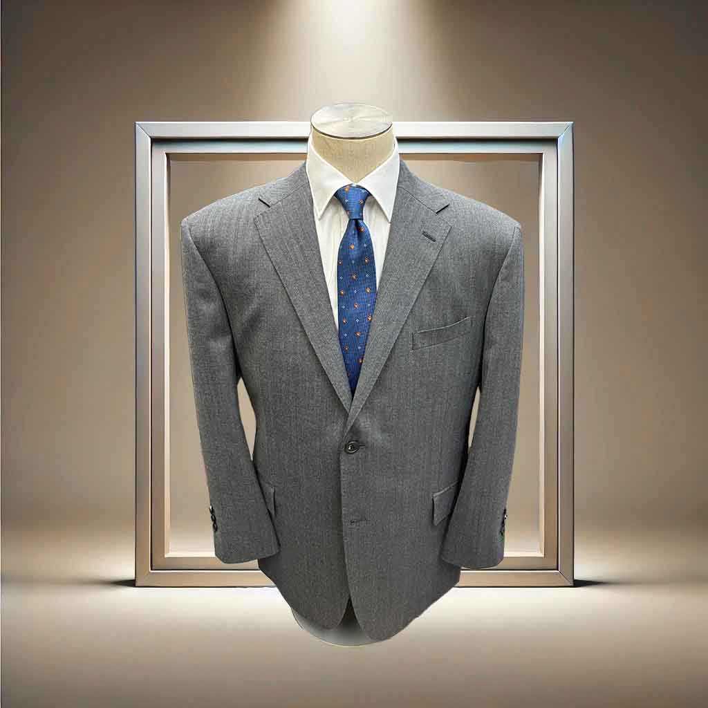 D’フレイム　グレー　ヘリンボーン