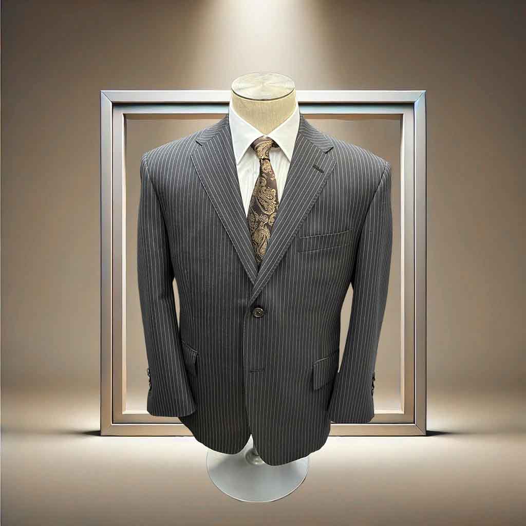 フィンテックス　グレー　ストライプ